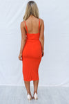 Ravello Midi Dress - Tangerine