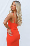 Ravello Midi Dress - Tangerine