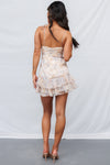 Regina Mini Dress - Beige Floral