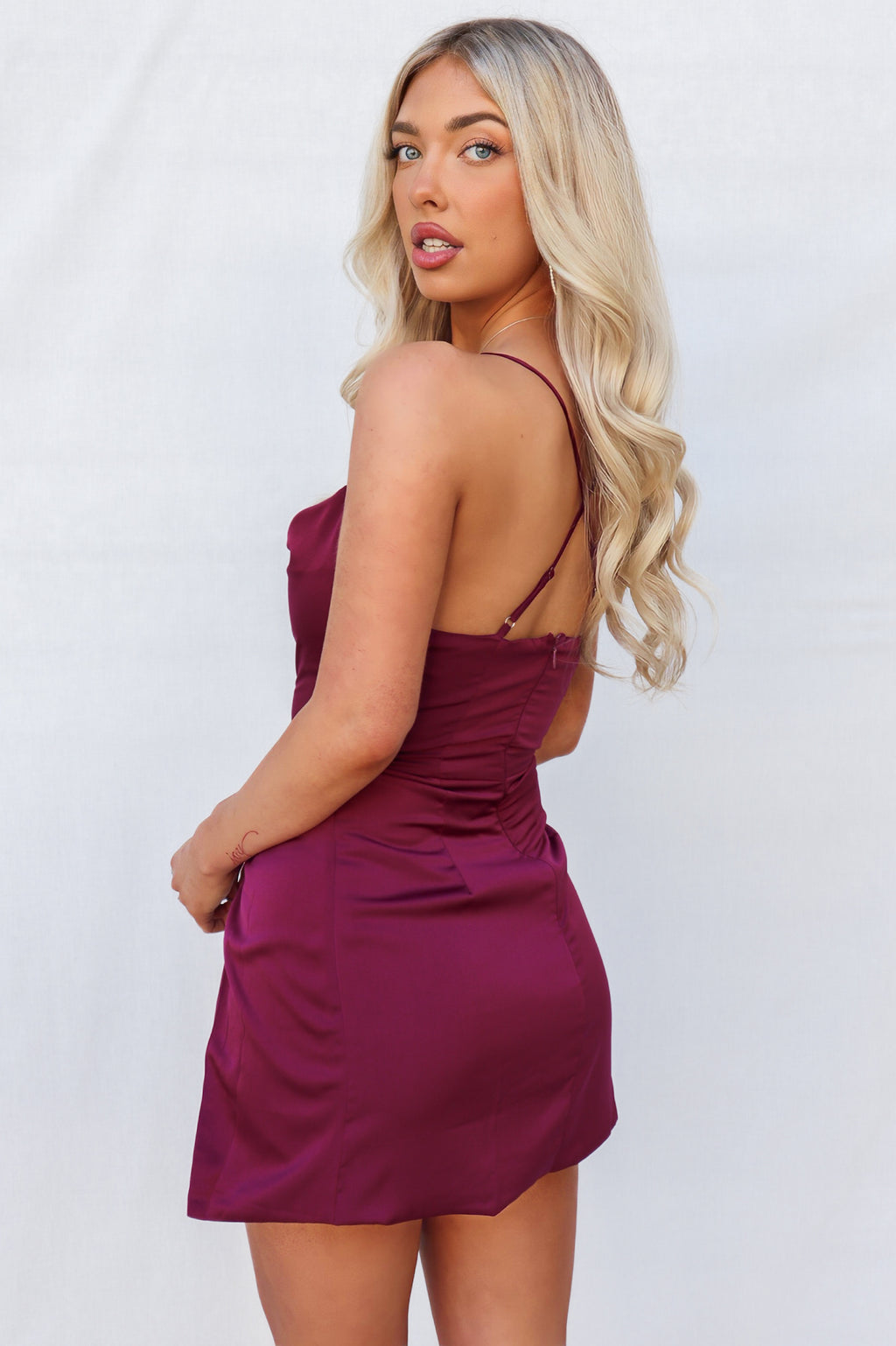 Richie Mini Dress - Plum