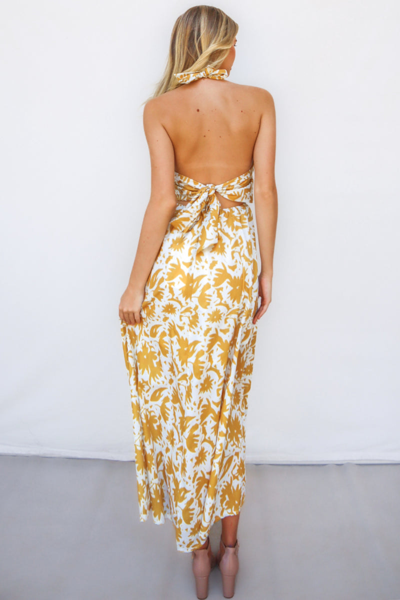 Rivka Midi Dress - Yellow