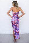 Saloni Maxi Dress - Purple Floral