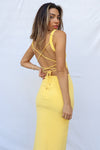 Shania Midi Dress - Yellow