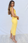 Shania Midi Dress - Yellow