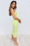 Sheba Midi Dress - Lime