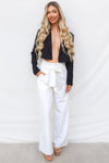 Stefani Cropped Blazer - Black