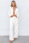 Stefani Cropped Blazer - White