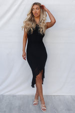 Tabitha Midi Dress - Black