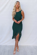 Tabitha Midi Dress - Forest Green