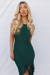 Tabitha Midi Dress - Forest Green