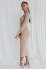 Tatum Midi Dress - Beige