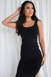 Taylor Midi Dress - Black