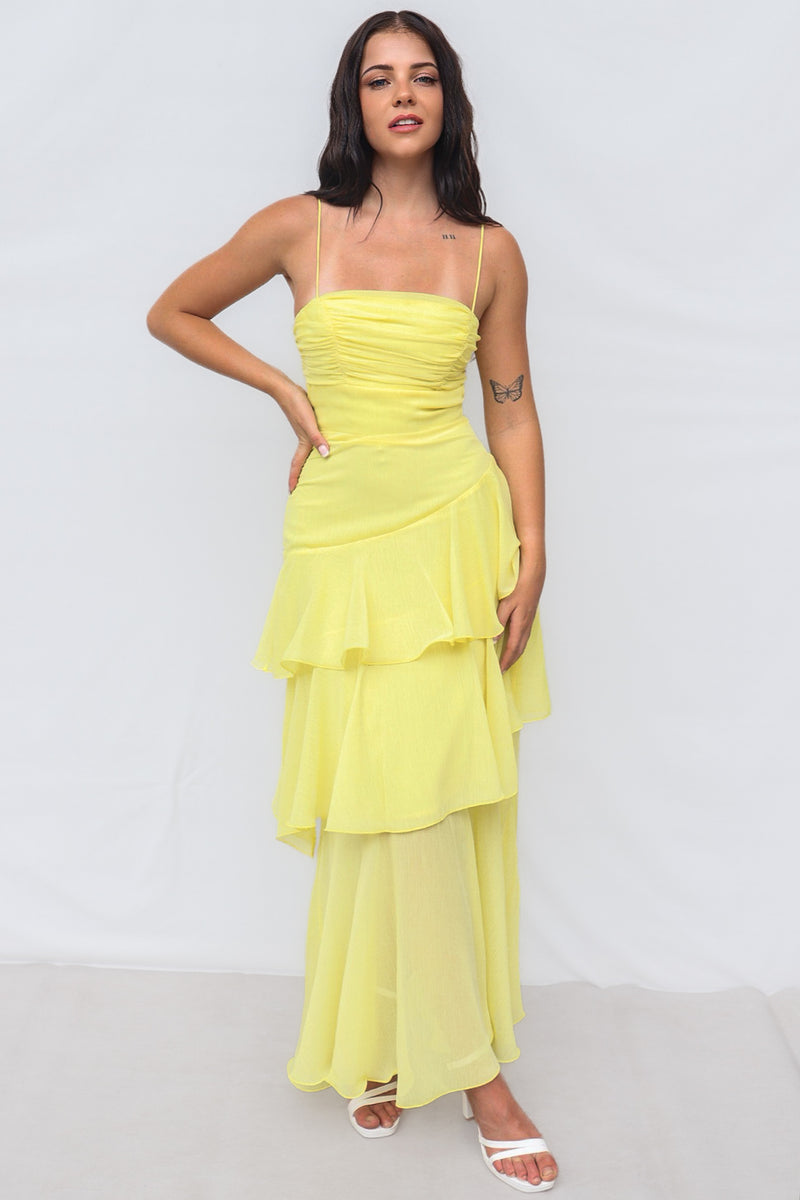 Tommi Maxi Dress - Yellow