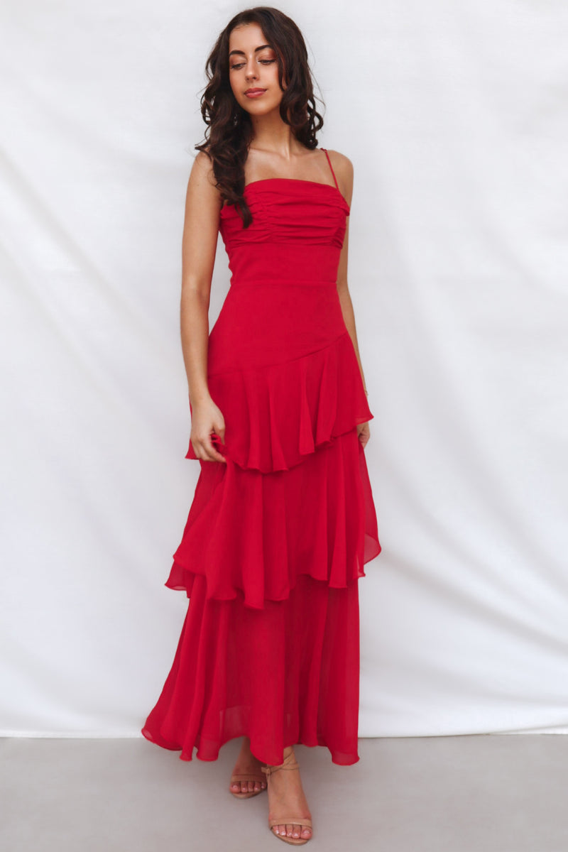 Tommi Maxi Dress - Red