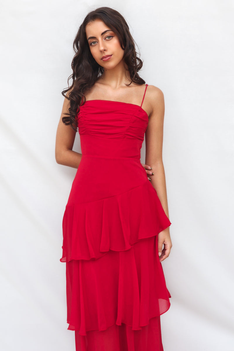 Tommi Maxi Dress - Red