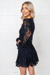 Vienna Lace Dress - Navy