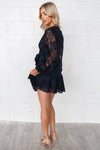 Vienna Lace Dress - Navy