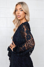 Vienna Lace Dress - Navy