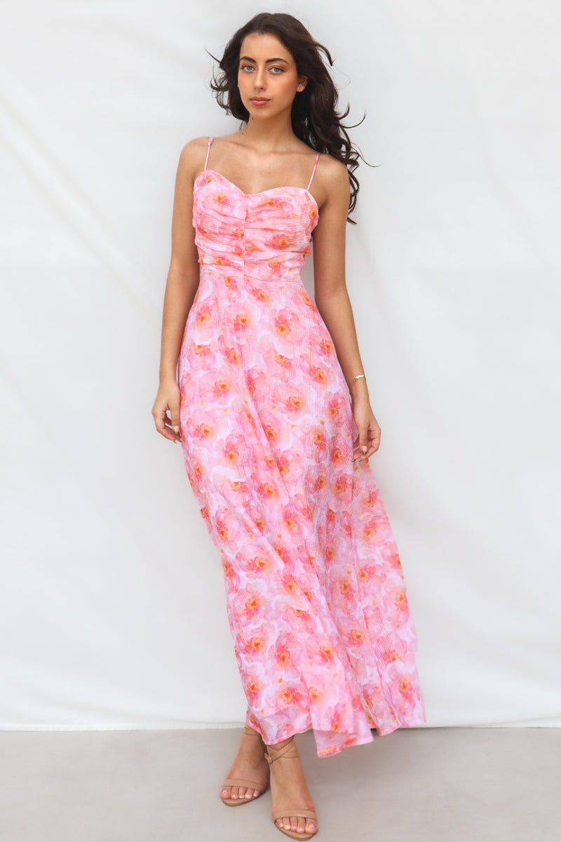 Watson Maxi Dress - Orange Floral