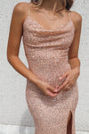 Whitney Sequin Gown - Gold