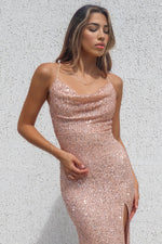 Whitney Sequin Gown - Gold