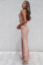 Whitney Sequin Gown - Gold