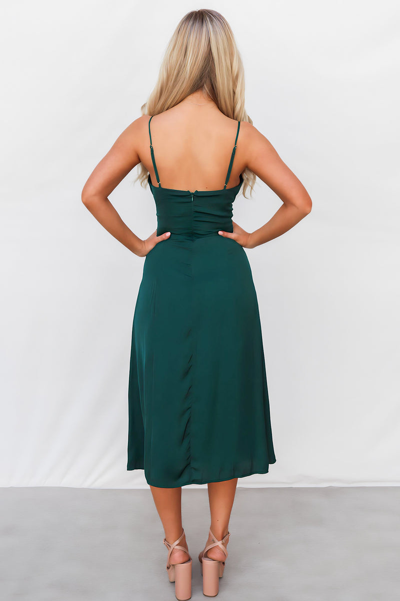 Yolanda Midi Dress - Emerald