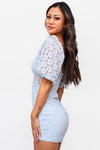 Zahlia Mini Dress - Blue