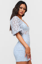 Zahlia Mini Dress - Blue