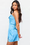 Zaphia Mini Dress - Blue