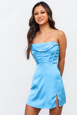 Zaphia Mini Dress - Blue