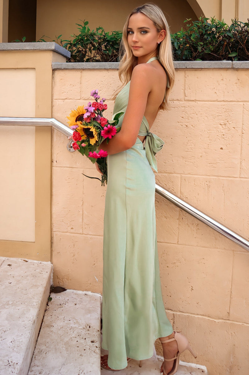 Bella Formal Gown - Sage