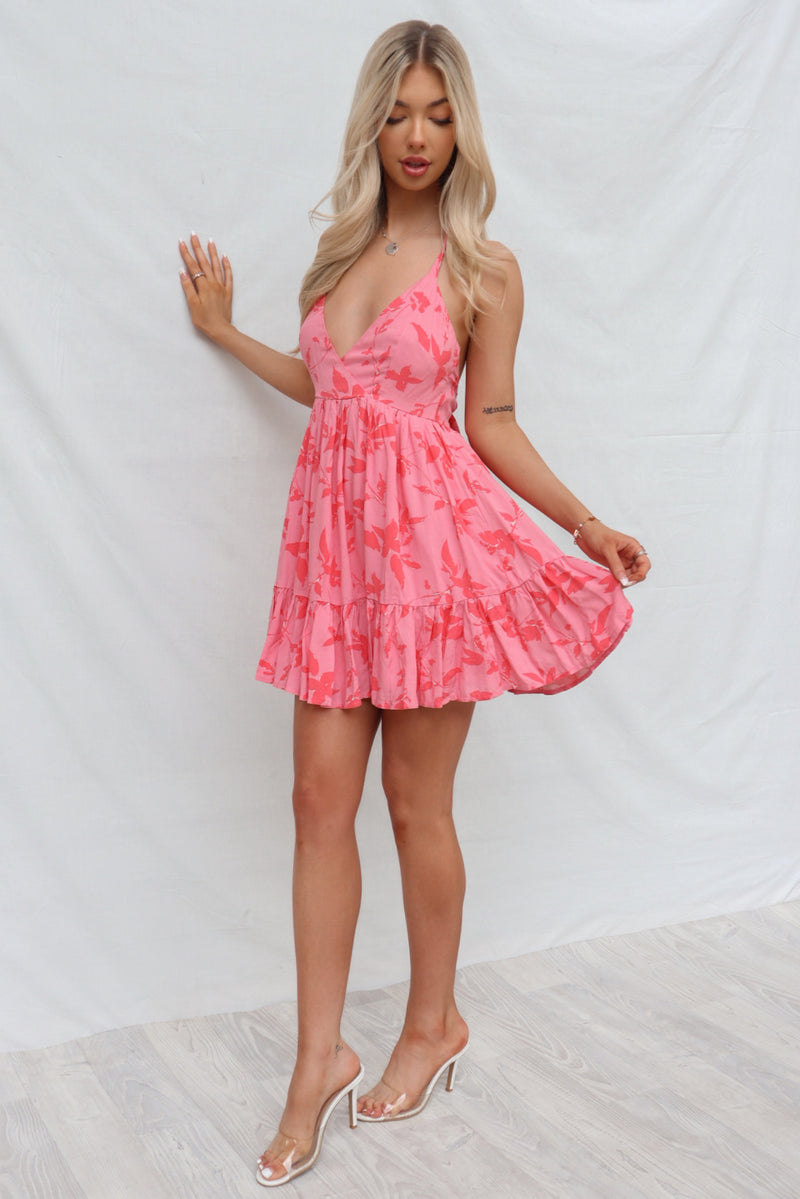 Aaliyah Mini Dress - Pink