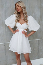 Abigail Mini Dress - White