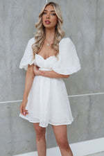 Abigail Mini Dress - White