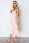 Acacia Floral Midi - Blush Pink