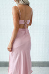 Alenka Satin Midi - Baby Pink