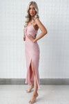 Alenka Satin Midi - Baby Pink