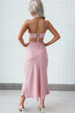 Alenka Satin Midi - Baby Pink