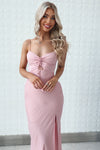 Alenka Satin Midi - Baby Pink