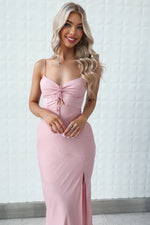 Alenka Satin Midi - Baby Pink