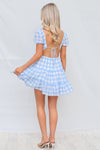 Alice Mini Dress - Blue Gingham