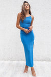 Amaris Dress - Aqua Blue