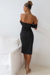 Anastasia Midi Dress - Black