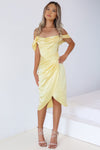 Anastasia Midi Dress - Yellow