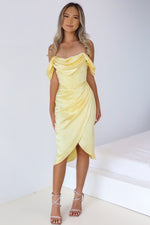 Anastasia Midi Dress - Yellow