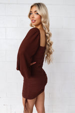 Astrid Mesh Dress - Chocolate