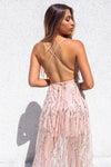 Belladonna Sequin Gown - Nude Pink