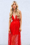 Belladonna Sequin Gown - Red