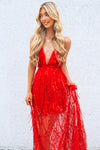 Belladonna Sequin Gown - Red